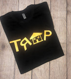 TRAP TEE * BLACK/GOLD