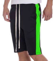 BLACK/VOLT - UNISEX TRACK SHORTS