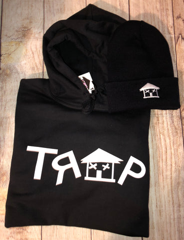 TRAP HOODIE BLACK/WHITE