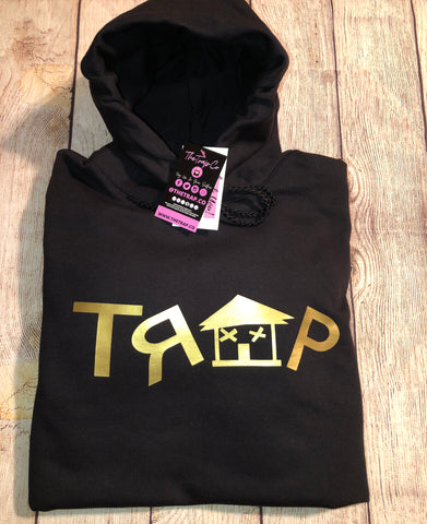 TRAP HOODIE * BLACK/GOLD