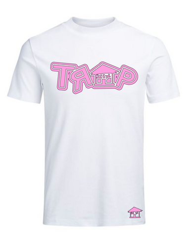 DOUBLE TRAP TEE ((WHITE/ PINK))