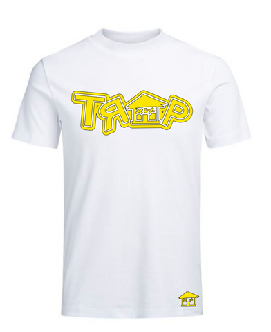 DOUBLE TRAP TEE ((WHITE/YELLOW))