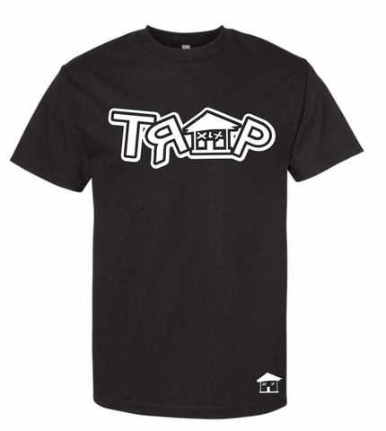 DOUBLE TRAP TEE ((BLACK/ WHITE))