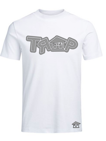 DOUBLE TRAP TEE ((WHITE/ GRAY))