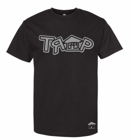 DOUBLE TRAP TEE ((BLACK/ GRAY))